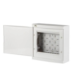 Rozdzielnica multimedialna tworzywo 2x12 natynkowa IP30 IK07 II kl. drzwi białe KDB-S24PM biały 24178