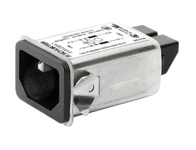 Gniazdo IEC z filtremNone 10A C14 Schurter Zatrzask