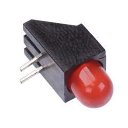 Red Diffused PCB Mount 5mm LED 270mcd 60°