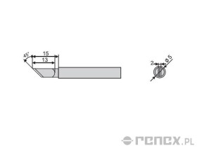 Grot do lutownicy GOOT PX-201 - 5K