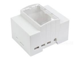 Waveshare DIN Rail ABS Case for Raspberry Pi 4, Large Inner Space, Injection Moduling