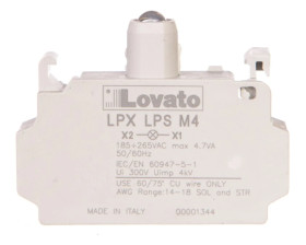 Oprawka z LED czerwona 185-265V AC LPXLPSM4