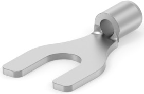 Uninsulated forked cable lug, 0.3-1.42 mm², AWG 22, M4, metal, 34117