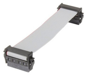 Ribbon cable, 0.1 m, female connector, 68 pole angled to female connector, 68 pole angled, AWG 30, 33152430100385