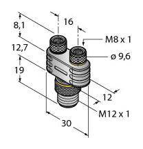 Turck 6930546 Rozdzielacz i adapter czujnika/aktuatora 1 szt.