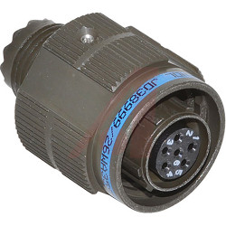 Złącze 6-pinowe Męski Amphenol Limited Żeński Swobodne zawieszanie MIL-DTL-38999 rozmiar 9