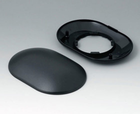 ABS enclosure, (L x W x H) 160 x 110 x 38 mm, black (RAL 9005), B5015109