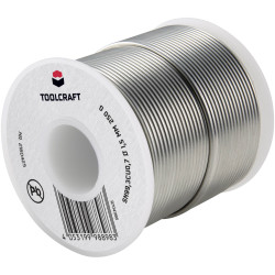 Toolcraft 2160425 Lead-Free Solder Wire Sn99.3Cu0.7 250g Halogen-Free