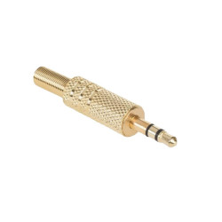 WTYK JACK 3,5mm STEREO METALOWY ZŁOTY