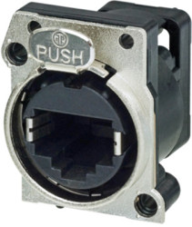 Socket, RJ45, 8 pole, 8P8C, Cat 5e, solder connection, PCB mounting, NE8FBV-C5