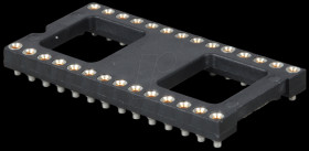 017-1-028-6-H5STF-LT0 Precision IC socket, 28-pin, 2.54 mm, SMD