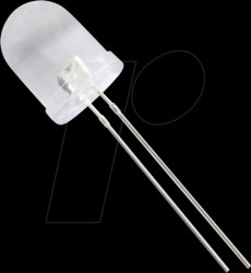 10003G6C-CSA-S LED 10mm, wired, green, 1500 mcd, 25°