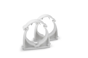 Uchwyt zamknięty do rur 18mm biały UZ 18 10182 /100szt./