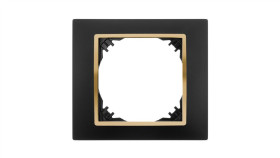 Vestra Ramka Pojedyncza Czarny/Złoty 3871-47