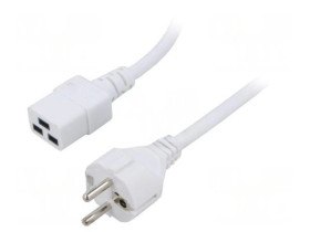 SN25-3/15/5WH Kabel: 3x1,5mm2, CEE 7/7 (E/F) wtyk,IEC C19 żeński, 5m, 16A