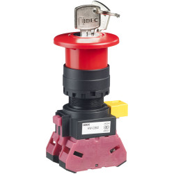 IDEC HW1B-X402R Emergency Stop Non-Illuminated Key Reset 2NC IP2X Plastic Bezel