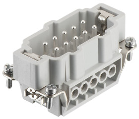 Wkładka złącza dużej mocy 10-pinowe RS PRO 16A 10+PE 2.5mm Męski Śruba Proste