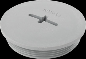 52006161 Blindstopfen, M50 x 1,5, silbergrau