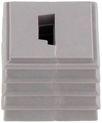 CONTA-CLIP 28599.6 Element uszczelniający KDS-DE/1XASI GR, (D x S x W) 20.3 x 20.3 x 17.7 mm, termoplastyczny elastomer,