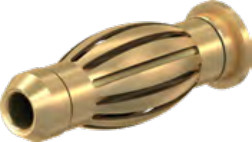 Reducer adapter, 4 mm plug to 2 mm socket, CAT II, 24.0110