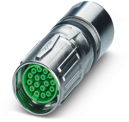 Jack, M17, 17 pole, crimp connection, SPEEDCON locking, straight, 1243221