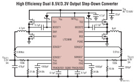 60V Low I, Dual, 2-Phase Synchronous Step-Down DC/DC Controller