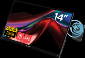 32088 35.5-cm monitor, 16:9, Full HD, touchscreen, with power bank