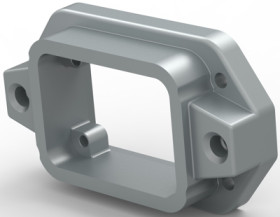 Housing, size HB6, die-cast aluminum, screw locking, IP68, T1932061000-000