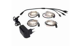 Lampki Led Zewnętrzne Łezki 230V 4X5m 4X 50Led Czerwone