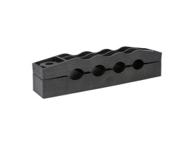 Uchwyt kabla siłowego KO27/4 poczwórny czarny 37.28 ELEKTROPLAST