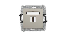 Icon Mechanizm Gniazda Pojedynczego Hdmi 2.0, 4K Taupe 60Ihdmi-3