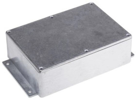 Obudowa ekranowana Srebrny z kołnierzem IP65 Neopren, 201.7 x 121.2 x 55.3mm, RS PRO