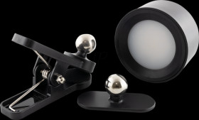 2014100100 LED clip light, battery-operated, 150 lm, black