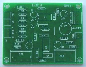A-149pcb. Płytka filtra aktywnego do subwoofera zasilanie 12V