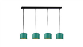 Lampa Wisząca Nowoczesna Abażur 4Xe27 Flow Green