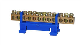 Listwa Zaciskowa 12-Polowa 10Mm2 Th35 Niebieska Lz-12B