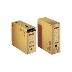Leitz 6086-00-00 Box File 120x270x325mm Corrugated Cardboard Ecru Brown 1pc