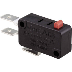 TruComponents 78-0901 Microswitch,On/(On),16A,Button,Quick Connect