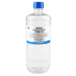 Woda demineralizowana 1000 ml – butelka PET z zakrętką