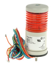 Wieża sygnalizacyjna Schneider Electric 1 -elementowy akustyczny Bez komponentu sygnalizatora dźwiękowego LED Czerwony