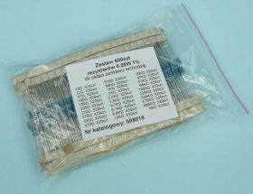 ZESTAW REZYSTORÓW 0,25W 1% 600szt