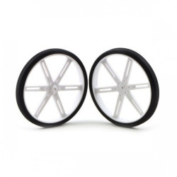 Koła 80x10mm - białe - Pololu 1434