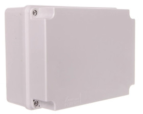 Puszka n/t hermetyczna pusta bez osłabień 198x148x96 IP65 szara PH-3B.1 28.34