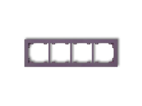DECO Ramka 4 poczwórna uniwersalna z tworzywa DECO Pastel Matt wrzosowy 50DR-4 KARLIK
