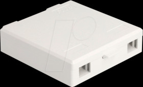 87139 Fiber optic junction box, wall mount, 2 x SC Simplex / LC Duplex