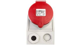 Gniazdo Stałe Kombi 32A 5P 400V + 2P+Z 230V Ip44 1018