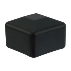 Zaślepka nasadka kwadratowa na szynę 40x40mm do profilu montażowego PV czarna