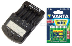 ładowarka everActive NC-1000 + 4 x R6/AA Varta Ready2Use 2600