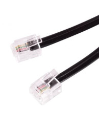 KABEL TEL. WT.6P4C/WT.6P4C 4m CZARNY