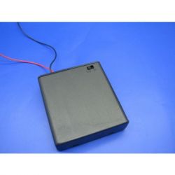 Koszyk baterii 4 x AA, pokrywa + wyłącznik